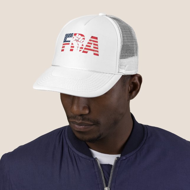 FBA Foundational Black American Trucker Hat (In Situ)