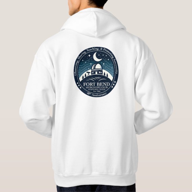 FBAC 40th Hoodie - White (Back)