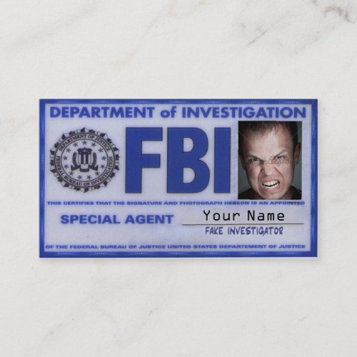 FBI Agent Card
