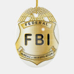 Fbi Badge Ceramic Ornament at Zazzle