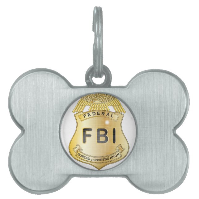 FBI Badge Pet ID Tag (Front)