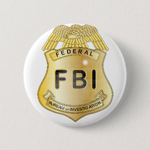 FBI Badge Pinback Button