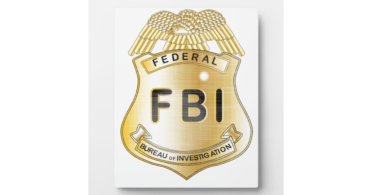 FBI Badge Plaque | Zazzle.com