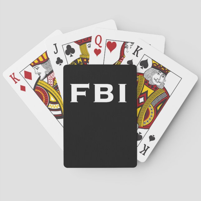 FBI Cool Poker Cards (Back)