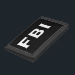FBI Cool Trifold Wallet<br><div class="desc">A great gift to anyone that enjoys the mystic of the FBI.</div>