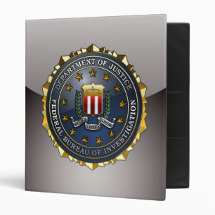 FBI Emblem 3 Ring Binder