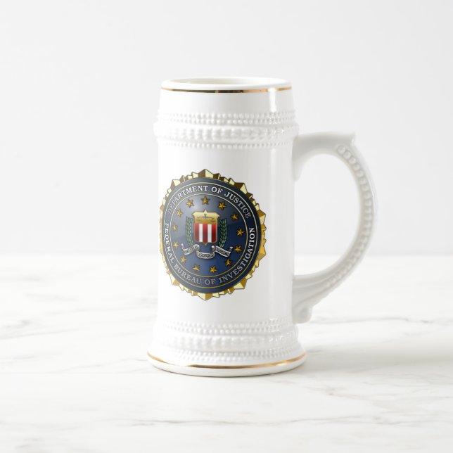 FBI Emblem Beer Stein (Right)