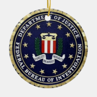 FBI Emblem Ceramic Ornament