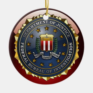 FBI Emblem Ceramic Ornament