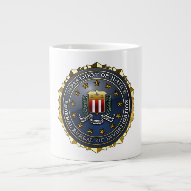 FBI Emblem Giant Coffee Mug (Front)