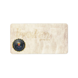 FBI Emblem Label
