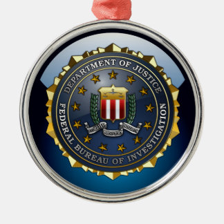 FBI Emblem Metal Ornament