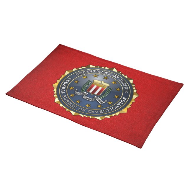 FBI Emblem Placemat (On Table)