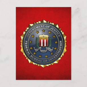 FBI Emblem Postcard