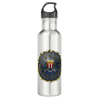 FBI Emblem Stainless Steel Water Bottle