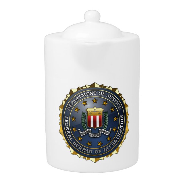 FBI Emblem Teapot (Front)