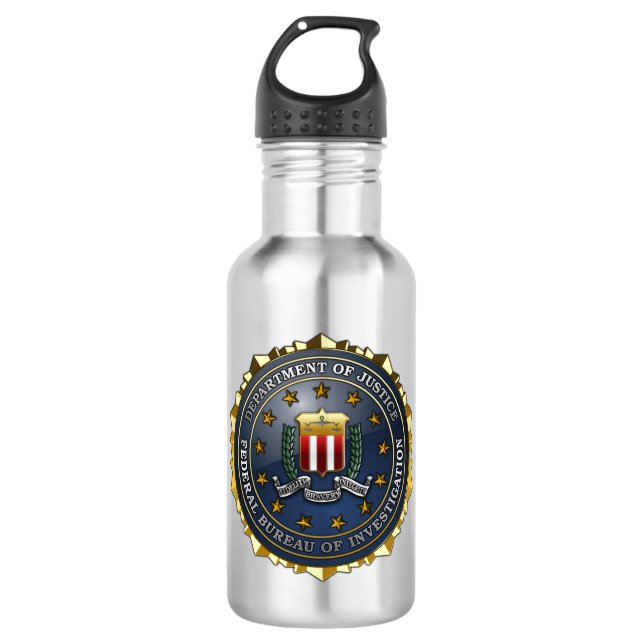 FBI Emblem Water Bottle (Front)
