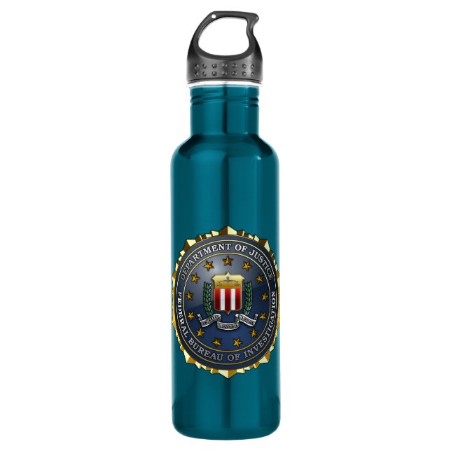 FBI Emblem Water Bottle (Front)