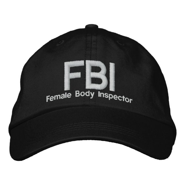 FBI EMBROIDERED BASEBALL CAP (Front)
