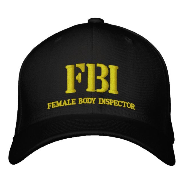 FBI EMBROIDERED BASEBALL HAT (Front)