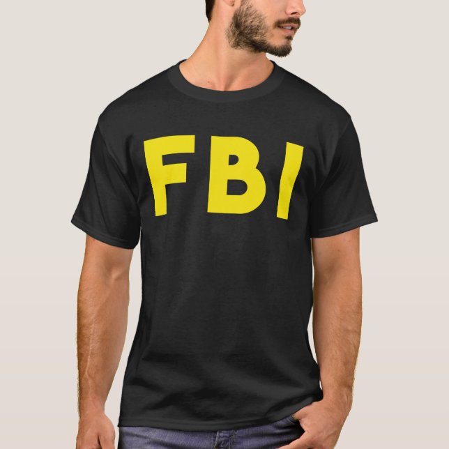 FBI Federal Agent Funny Halloween Costume T-Shirt (Front)
