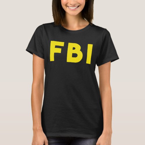 FBI Federal Agent Funny Halloween Costume T_Shirt