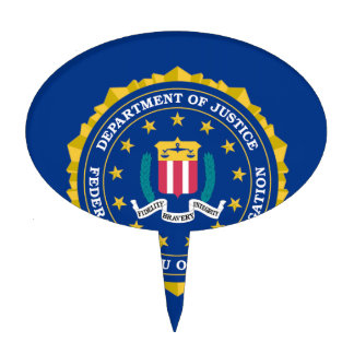 FBI Flag Cake Topper