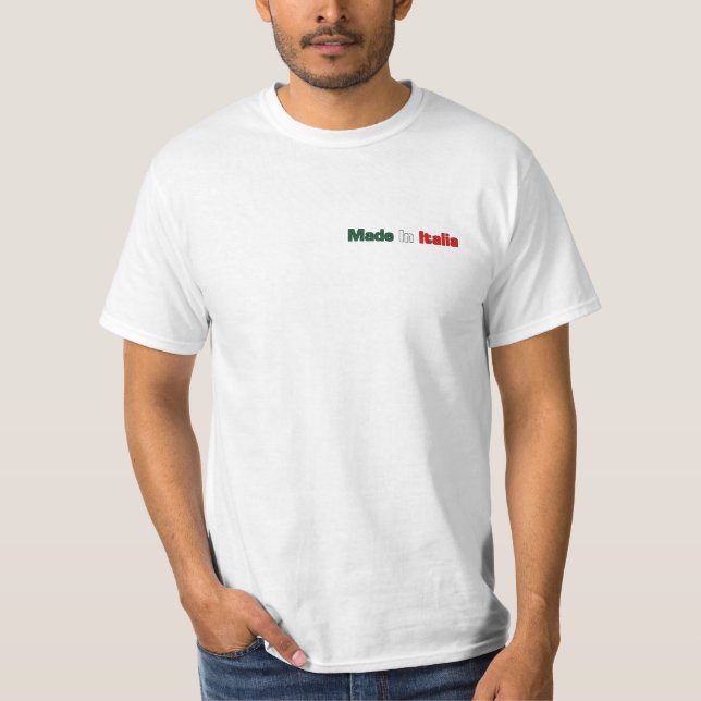 FBI Full Blooded Italian White Big Back T - Shirt (Front)