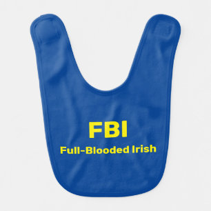 FBI Irish Baby Bib In Navy