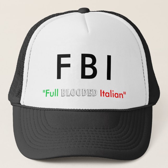 "FBI" Italian Hat (Front)