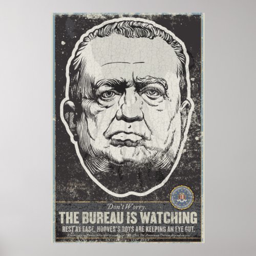 FBI J Edgar Hoover Propaganda Print