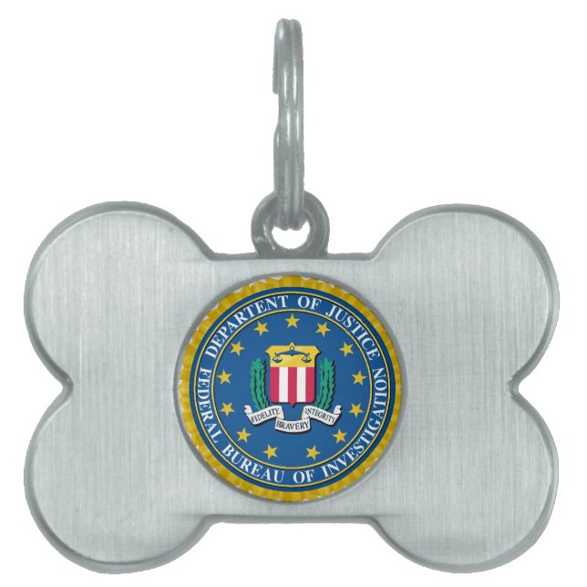 FBI Seal Pet ID Tag (Front)