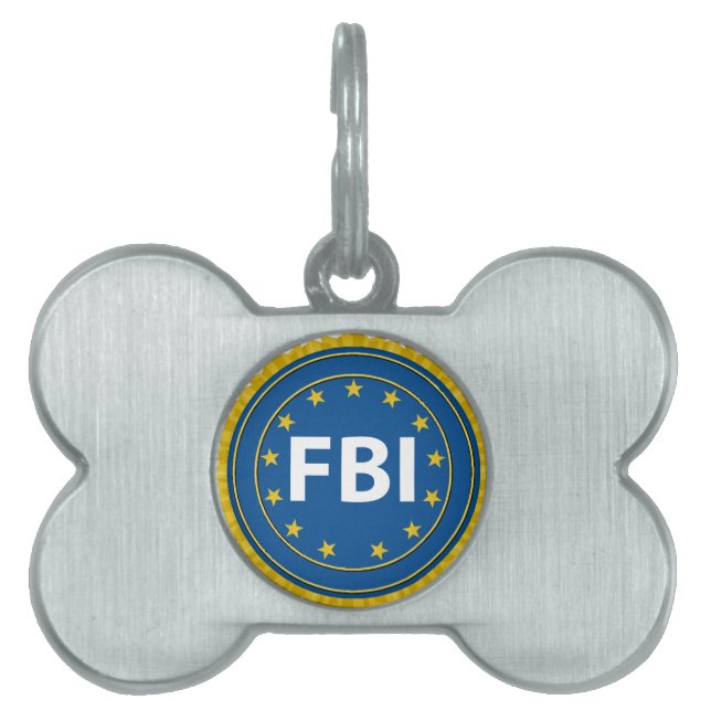 FBI Seal Pet Name Tag (Front)