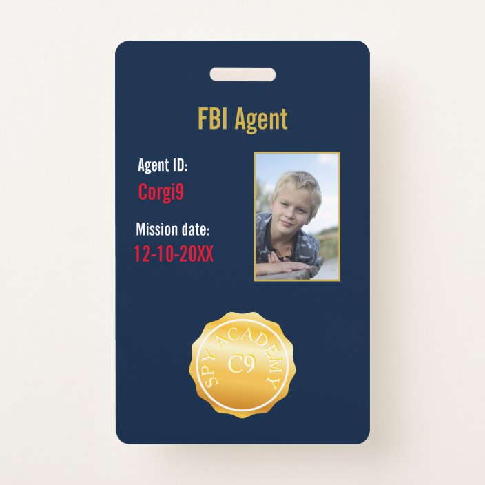 Fbi Secret Agent Badge Zazzle Com