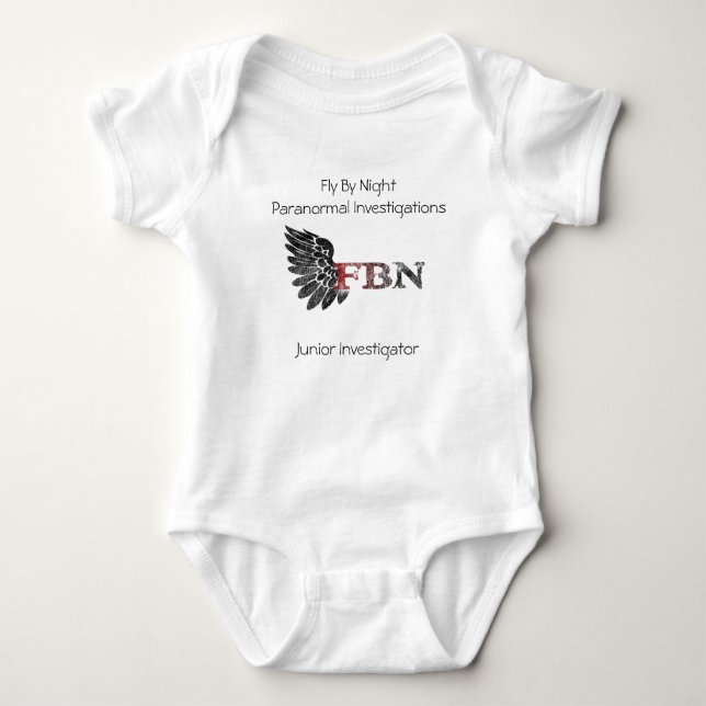 FBNbig, Junior Investigator, Fly By Night Paran... Baby Bodysuit (Front)
