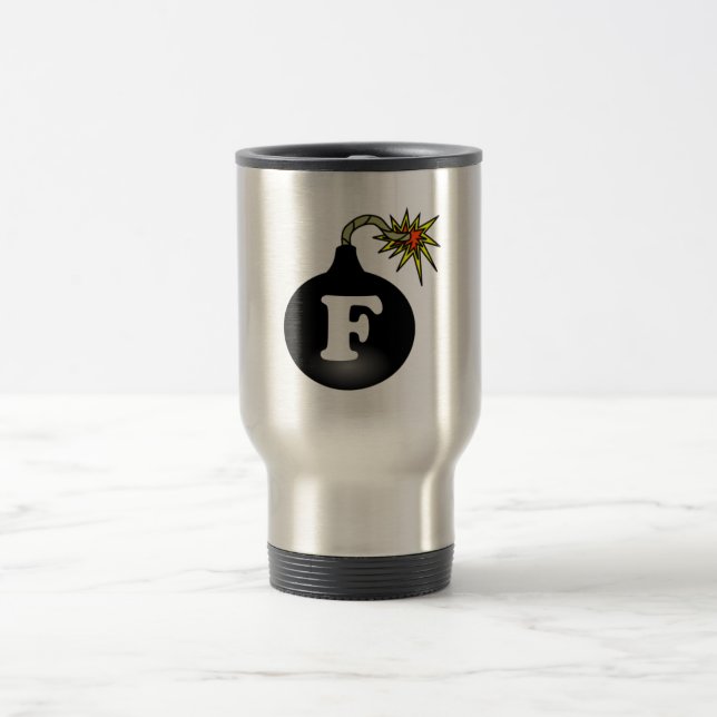FBomb Classic Travel Mug (Center)