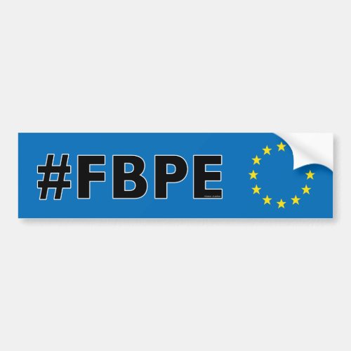 FBPE Follow Back Pro EU anti_Brexit Bumper Sticker