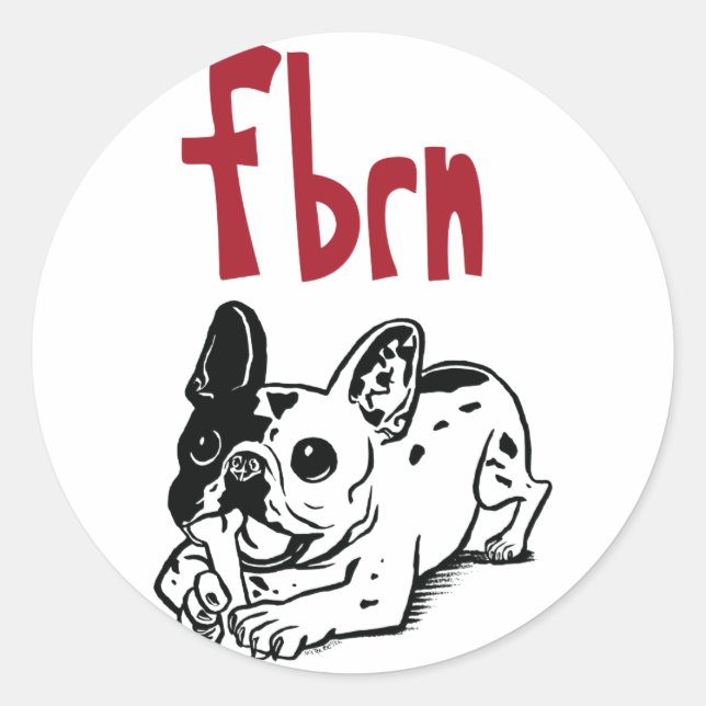 FBRN Logo Classic Round Sticker (Front)