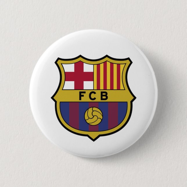 FC Barcelona football team brooch Button (Front)