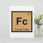 Fc - Funnel Cake Chemistry Periodic Table Symbol (Standing Front)