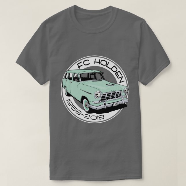 FC Holden Standard wagon - Ice Green T-Shirt (Design Front)