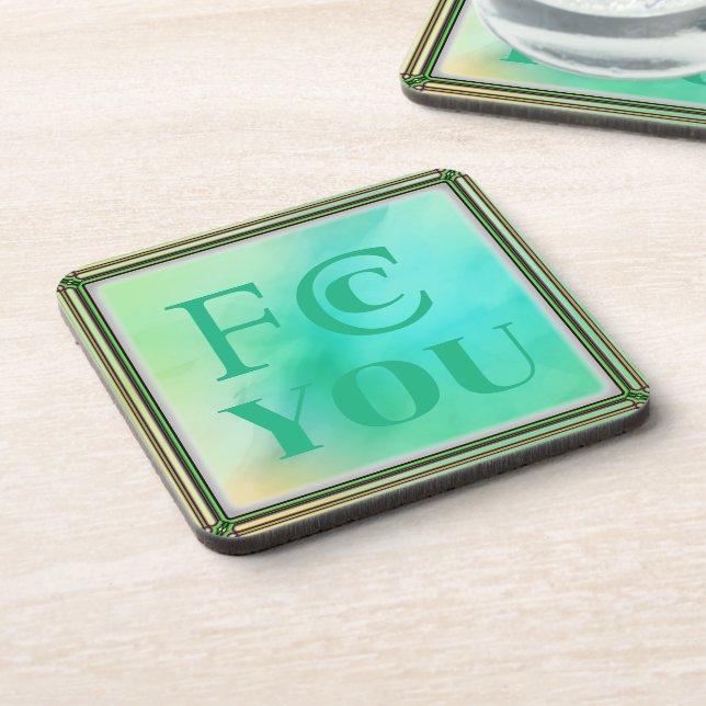 FCC YOU Beverage Coaster (Left Side)