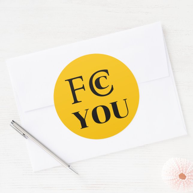 FCC YOU Sticker (Envelope)