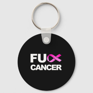 Fck Cancer - Fck Breast Cancer Awareness Keychain