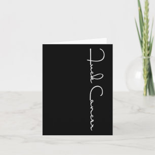 Fck Cancer Hate Cancer Breast Cancer Awareness Card