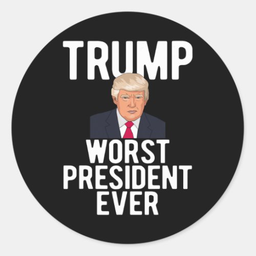 Fck F Donald Trump Impeach President Anti Republic Classic Round Sticker