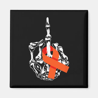 Fck Leukemia Cancer Middle Finger Leukemia Cancer Magnet