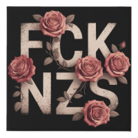 FCK NZS Flowery Against Right No Nazis Lgbtq+