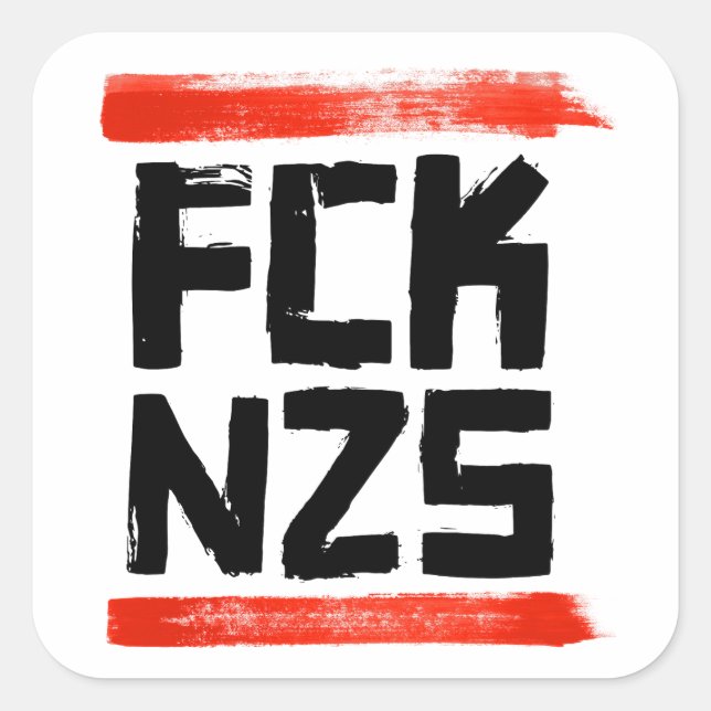 FCK NZS SQUARE STICKER (Front)