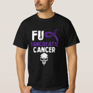 Fck Pancreatic Cancer Fighting Cancer Together Pur T-Shirt